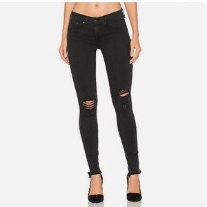 Rag & Bone The Legging Jeans w/ Holes